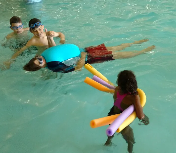 RecKid participants swimming